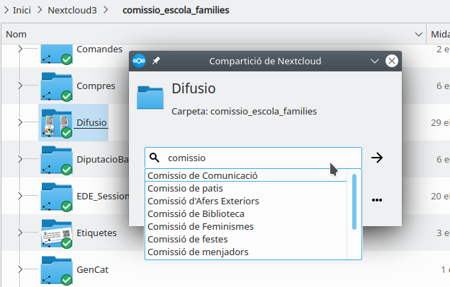 AFA Nextcloud 08 Navegador Arxius Nextcloud Compartir Amb Altres Usuaris Nextcloud