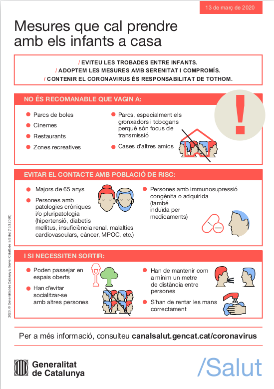 Coronavirus Mesures Infants Casa